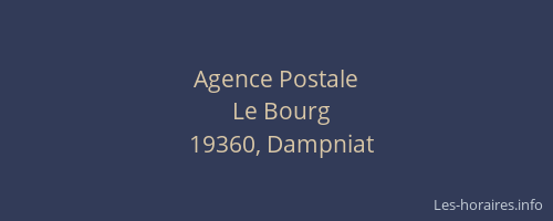 Agence Postale