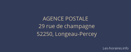 AGENCE POSTALE