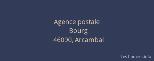 Agence postale