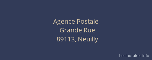 Agence Postale