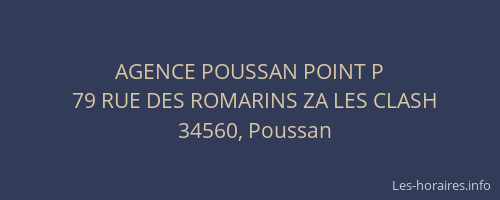 AGENCE POUSSAN POINT P