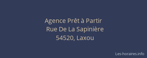 Agence Pr&ecirc;t &agrave; Partir