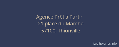 Agence Pr&ecirc;t &agrave; Partir