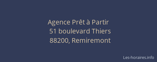 Agence Pr&ecirc;t &agrave; Partir