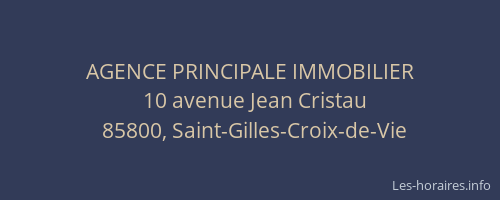 AGENCE PRINCIPALE IMMOBILIER