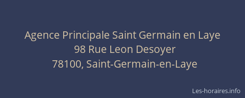 Agence Principale Saint Germain en Laye