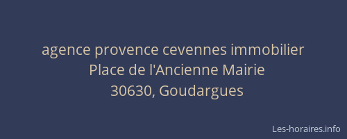 agence provence cevennes immobilier