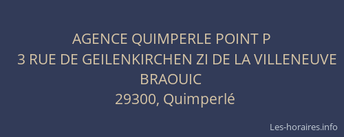 AGENCE QUIMPERLE POINT P
