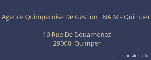 Agence Quimperoise De Gestion FNAIM - Quimper