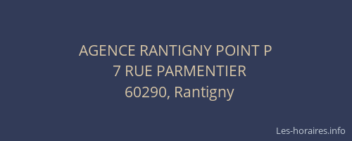 AGENCE RANTIGNY POINT P