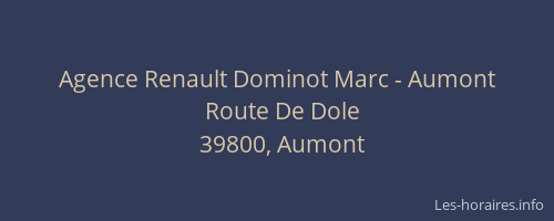 Agence Renault Dominot Marc - Aumont