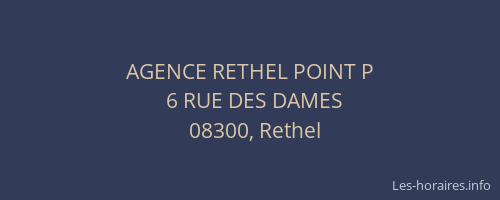 AGENCE RETHEL POINT P
