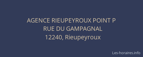 AGENCE RIEUPEYROUX POINT P