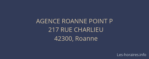 AGENCE ROANNE POINT P