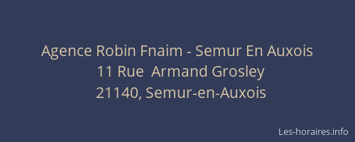 Agence Robin Fnaim - Semur En Auxois