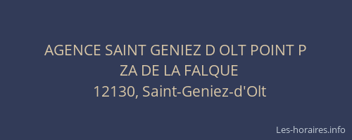 AGENCE SAINT GENIEZ D OLT POINT P