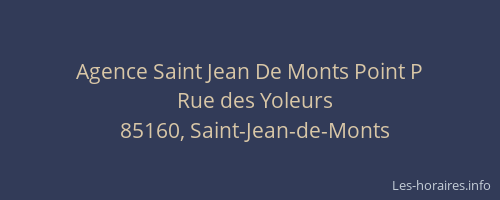 Agence Saint Jean De Monts Point P