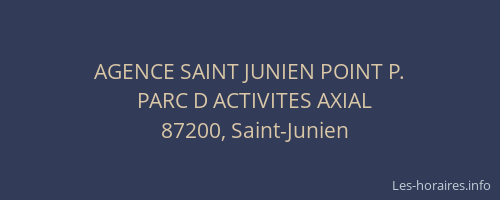 AGENCE SAINT JUNIEN POINT P.