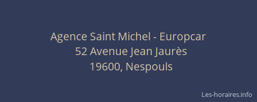 Agence Saint Michel - Europcar