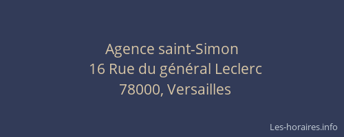 Agence saint-Simon