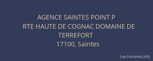 AGENCE SAINTES POINT P