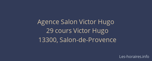 Agence Salon Victor Hugo