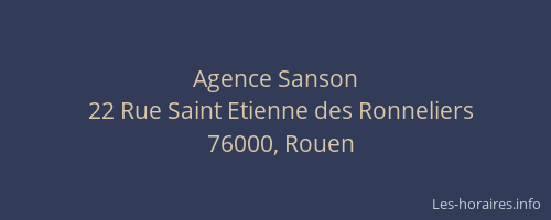 Agence Sanson