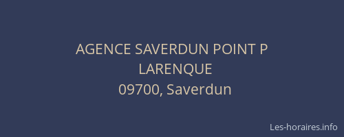 AGENCE SAVERDUN POINT P