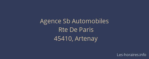 Agence Sb Automobiles