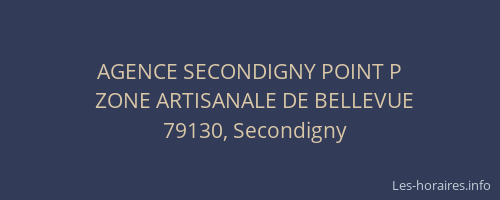 AGENCE SECONDIGNY POINT P