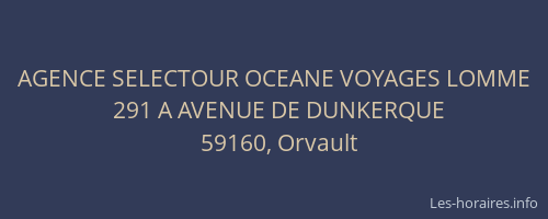 AGENCE SELECTOUR OCEANE VOYAGES LOMME