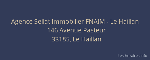 Agence Sellat Immobilier FNAIM - Le Haillan