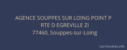 AGENCE SOUPPES SUR LOING POINT P