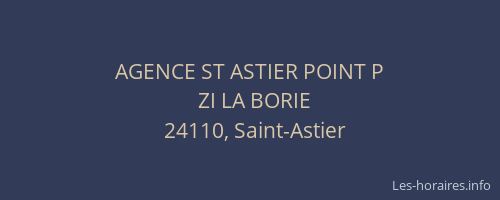 AGENCE ST ASTIER POINT P