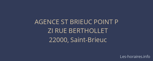 AGENCE ST BRIEUC POINT P