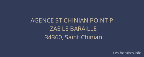 AGENCE ST CHINIAN POINT P