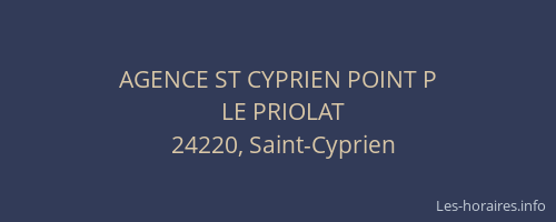AGENCE ST CYPRIEN POINT P