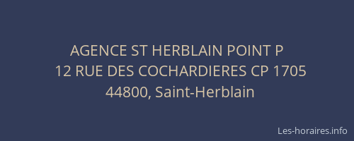 AGENCE ST HERBLAIN POINT P