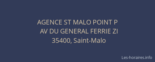 AGENCE ST MALO POINT P