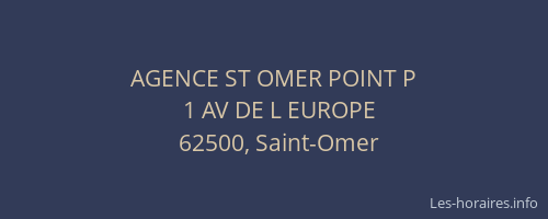 AGENCE ST OMER POINT P