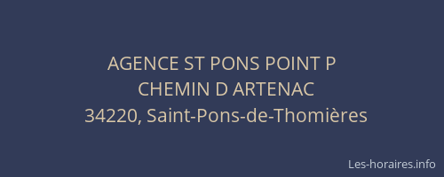 AGENCE ST PONS POINT P