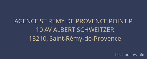 AGENCE ST REMY DE PROVENCE POINT P