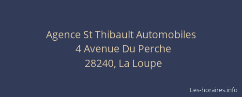 Agence St Thibault Automobiles