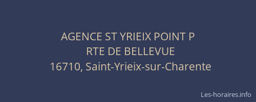 AGENCE ST YRIEIX POINT P