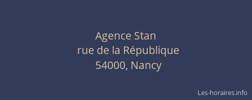 Agence Stan