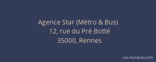 Agence Star (Métro & Bus)