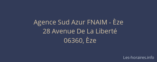 Agence Sud Azur FNAIM - Èze
