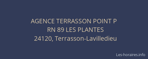 AGENCE TERRASSON POINT P