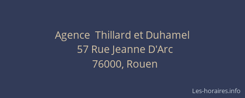 Agence  Thillard et Duhamel