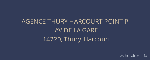 AGENCE THURY HARCOURT POINT P